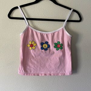 SHEIN Pink Crop Top. Size Medium.